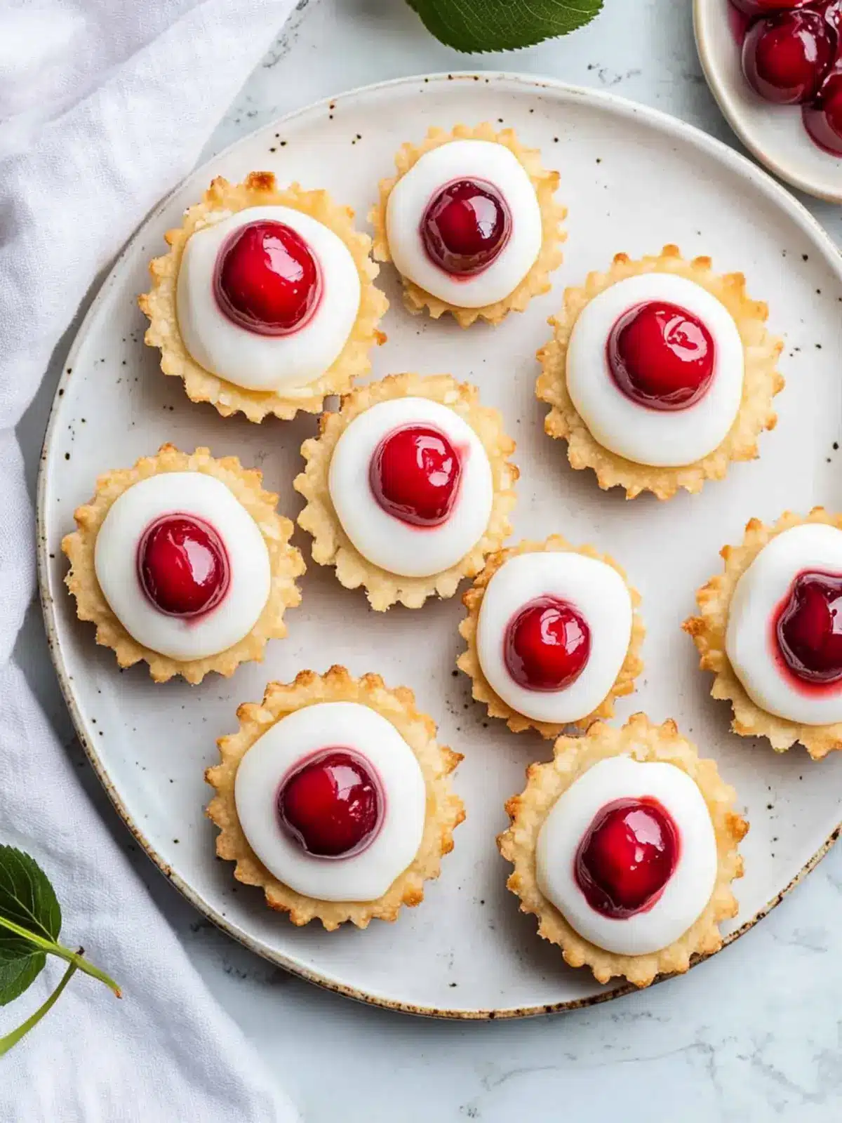 Delicious Mini Cherry Bakewell Tartlets for Sweet Moments 4 Mini Cherry Bakewell Tartlets