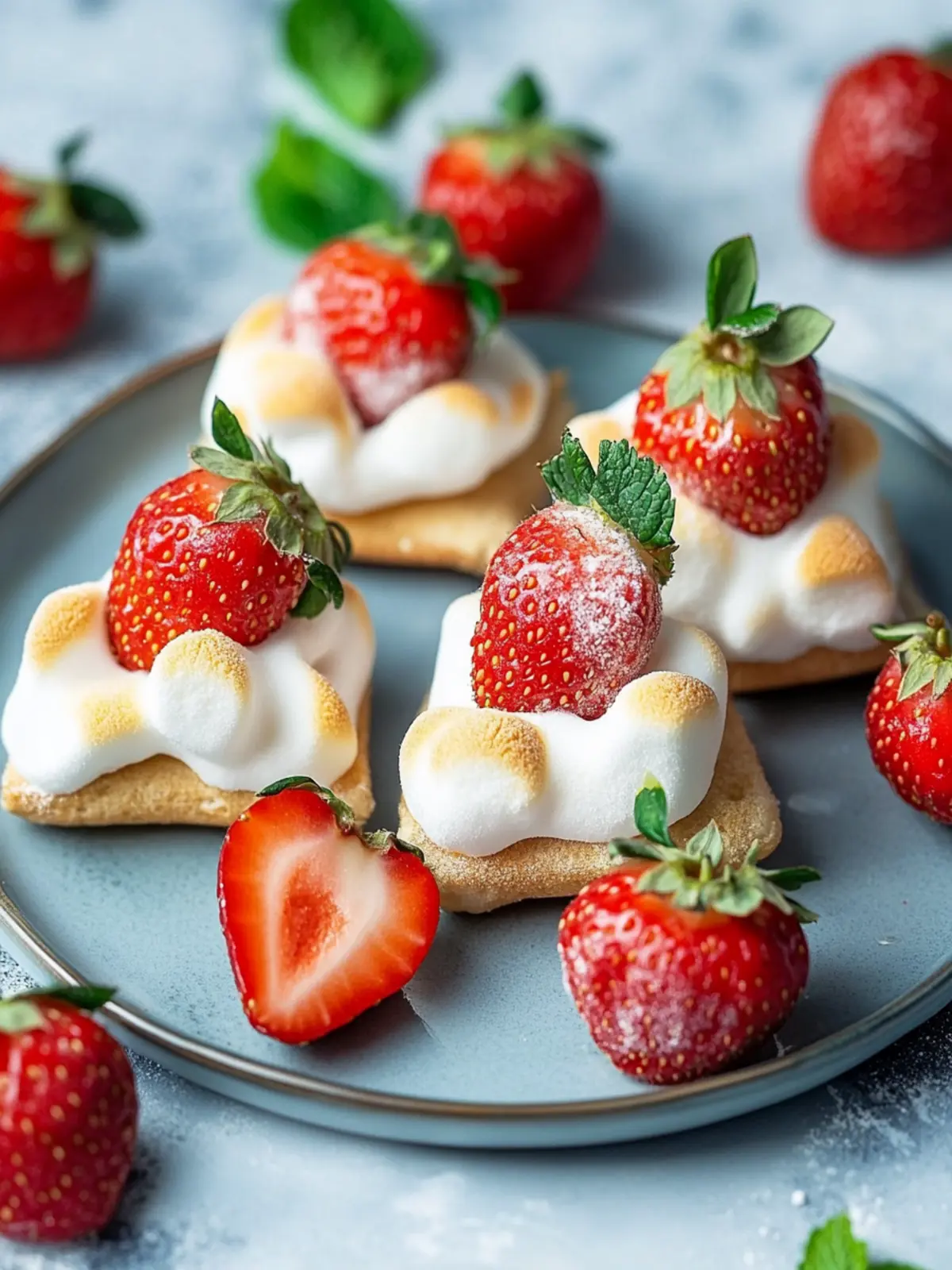 Toasted Marshmallow Strawberries for Irresistible Summer Treats 4 Toasted Marshmallow Strawberries