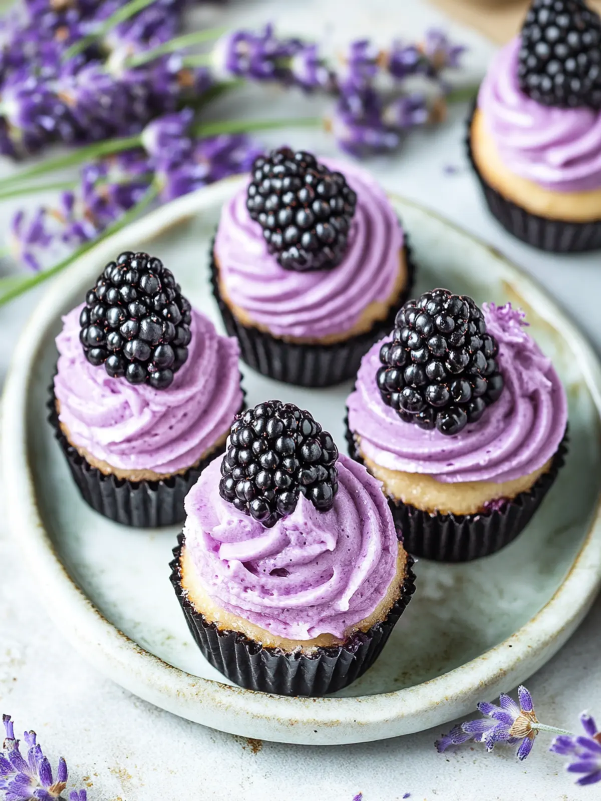 Heavenly Mini Blackberry Lavender Cheesecakes to Savor 3 Mini Blackberry Lavender Cheesecakes