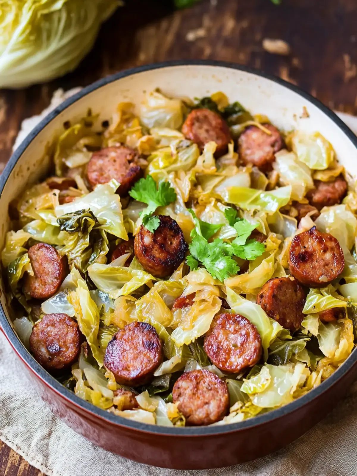 Slow Cooker Cabbage and Sausage: A Heartwarming Dinner Delight 4 Slow Cooker Cabbage and Sausage