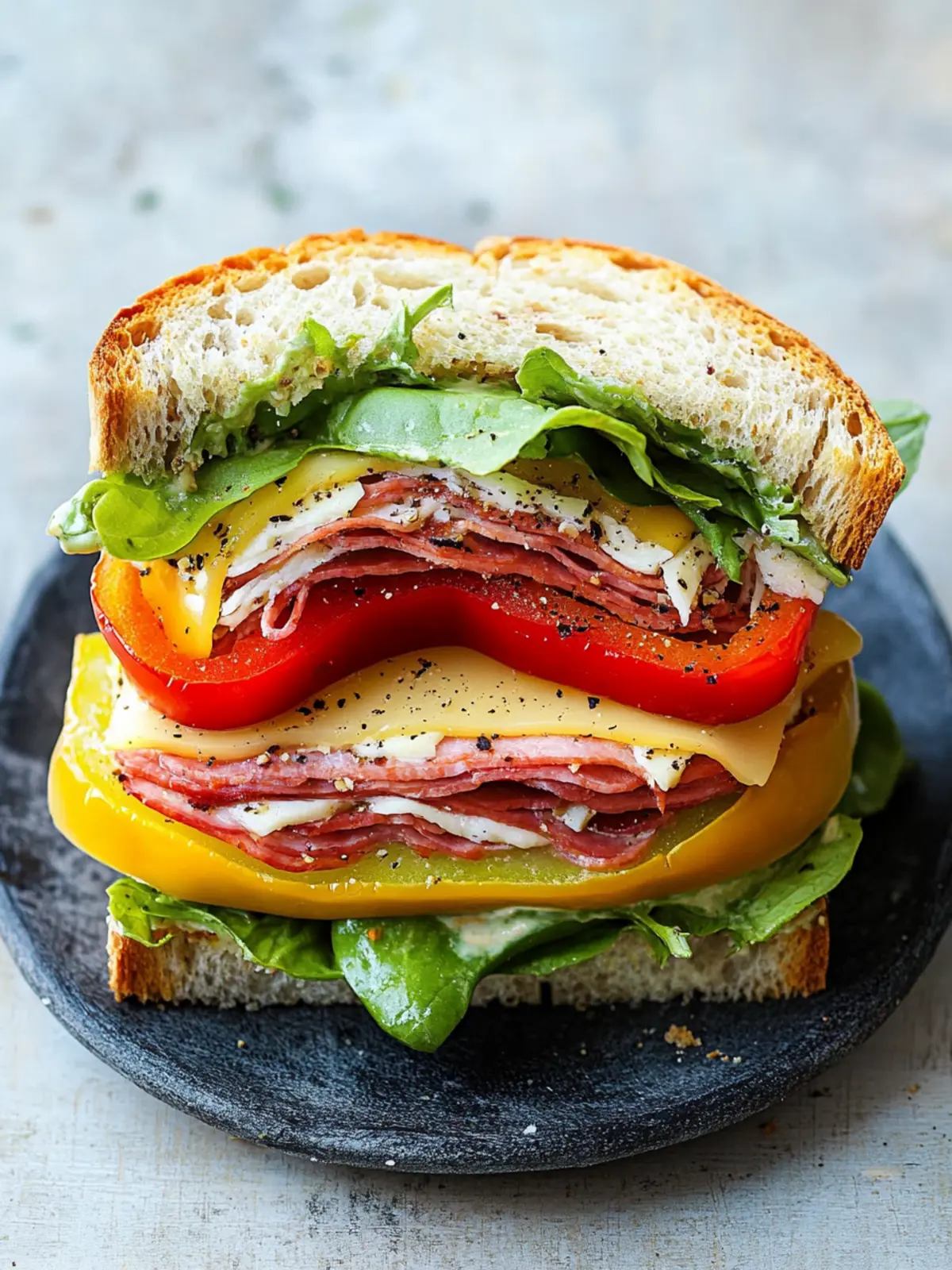 Delicious Bell Pepper Sandwich: Fresh Flavor in Minutes 2 Bell Pepper Sandwich