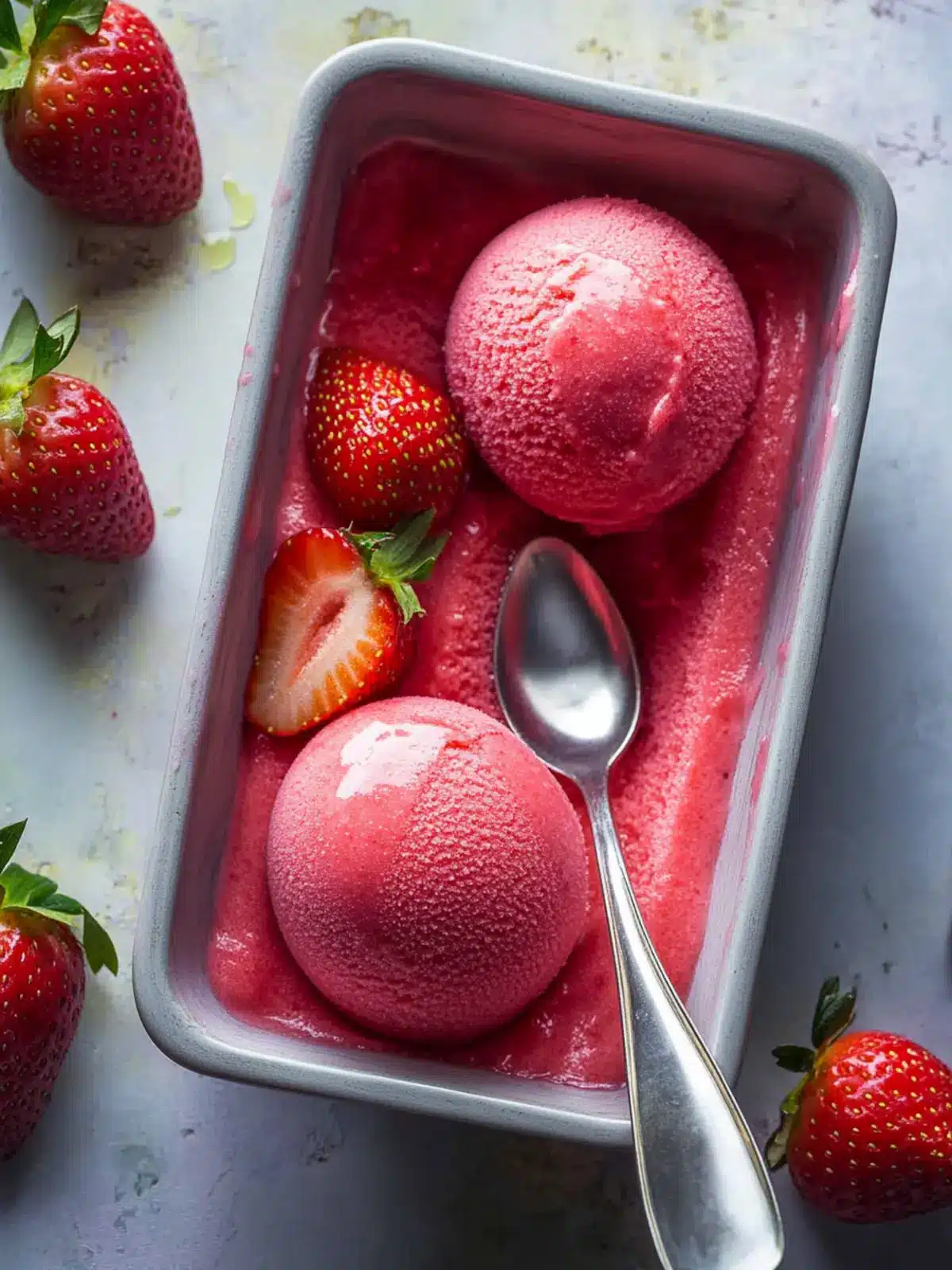 Refreshing Strawberry Sorbet Recipe for Sweet Summer Bliss 3 Strawberry Sorbet