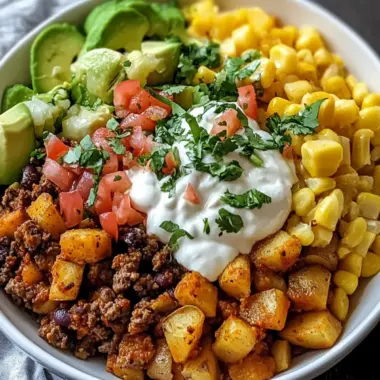 Loaded Potato Taco Bowl: A Comfort Food Dream Come True 9 Loaded Potato Taco Bowl