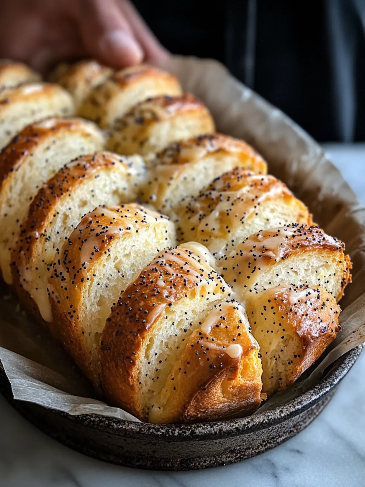 Lemon Poppy Seed Pull-Apart Bread for Happy Mornings 4 Lemon Poppy Seed Pull-Apart Bread