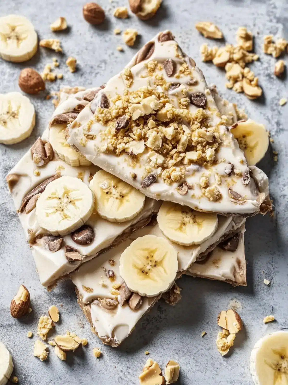 Delicious Frozen Yogurt Bark with Peanut Butter & Bananas 4 Frozen Yogurt Bark with Peanut Butter & Bananas