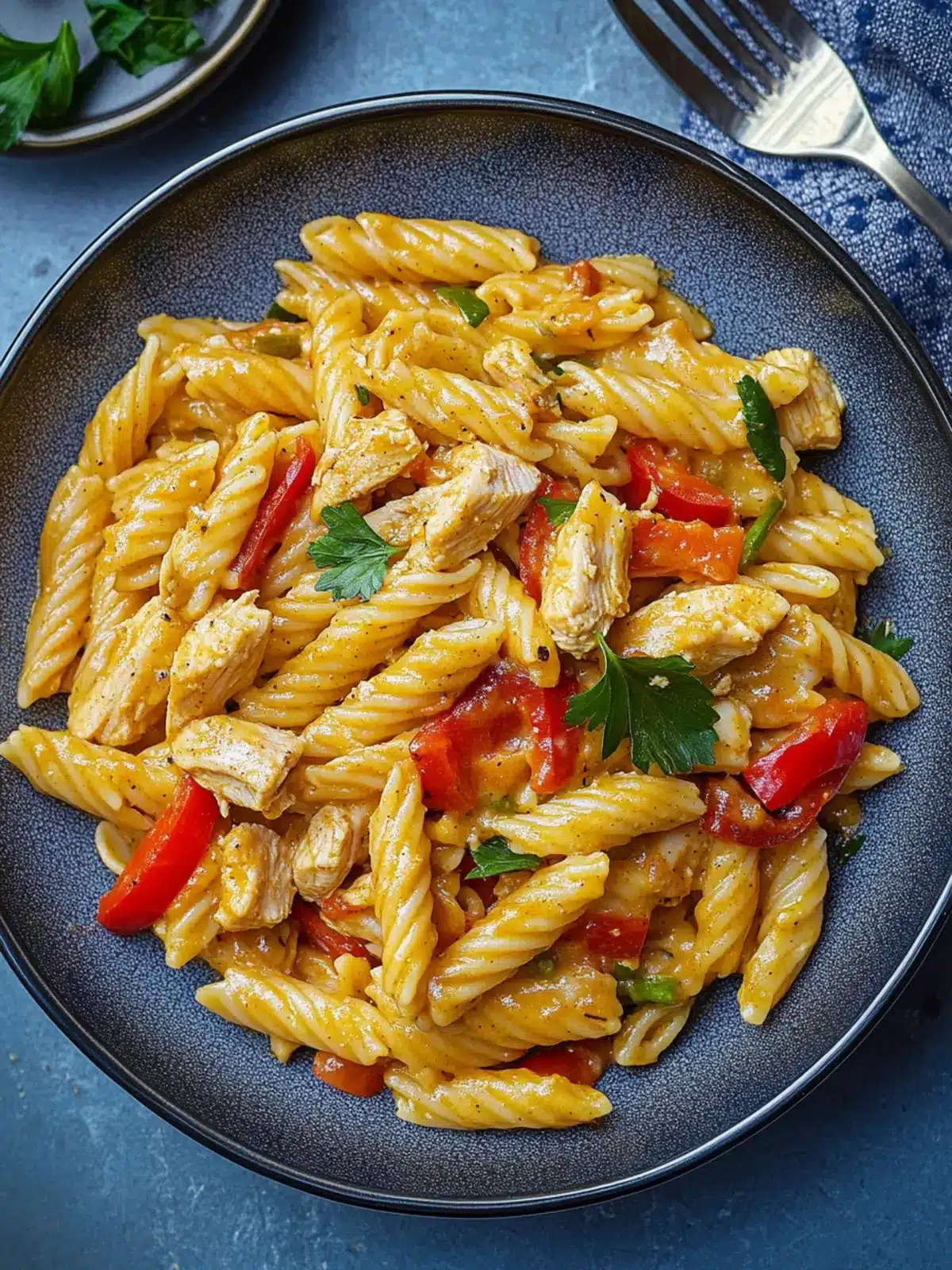 Creamy Chicken Fajita Pasta: A Weeknight Flavor Fiesta 2 Creamy Chicken Fajita Pasta