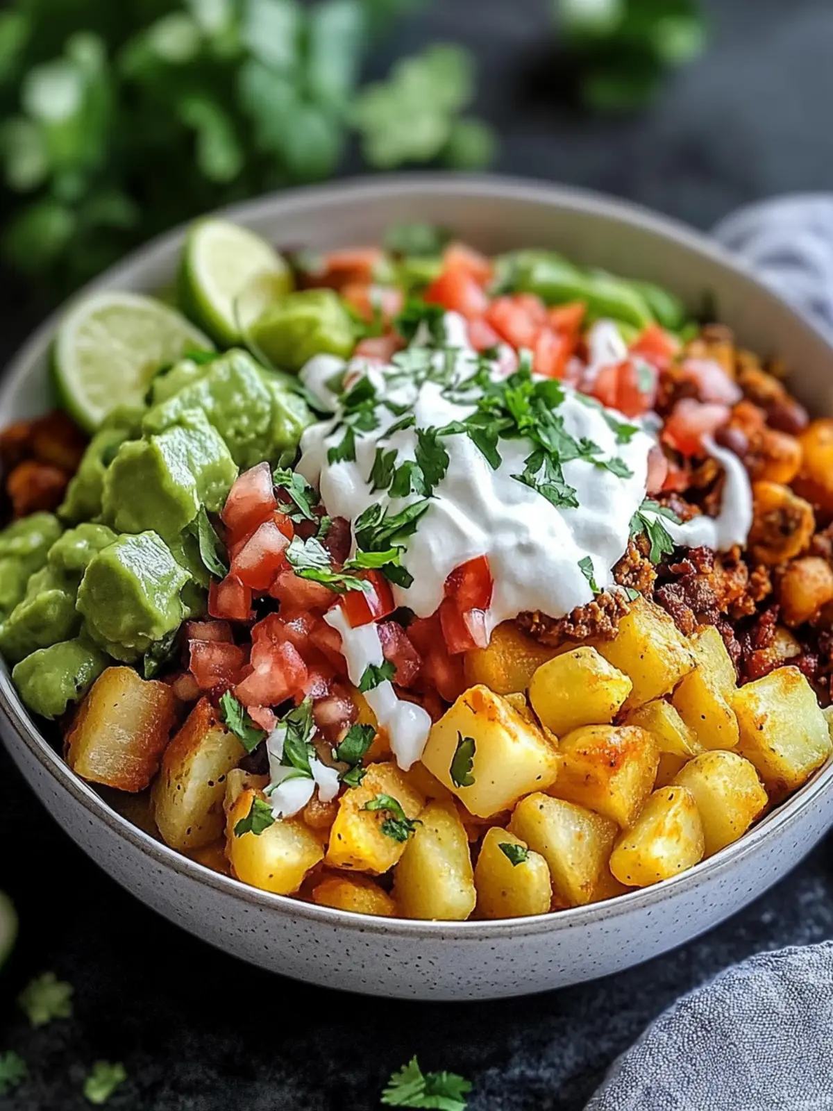 Loaded Potato Taco Bowl: A Comfort Food Dream Come True 4 Loaded Potato Taco Bowl
