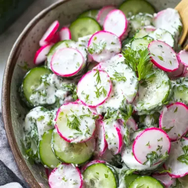 Refresh Your Day with Creamy Cucumber Radish Salad 10 Creamy Cucumber Radish Salad