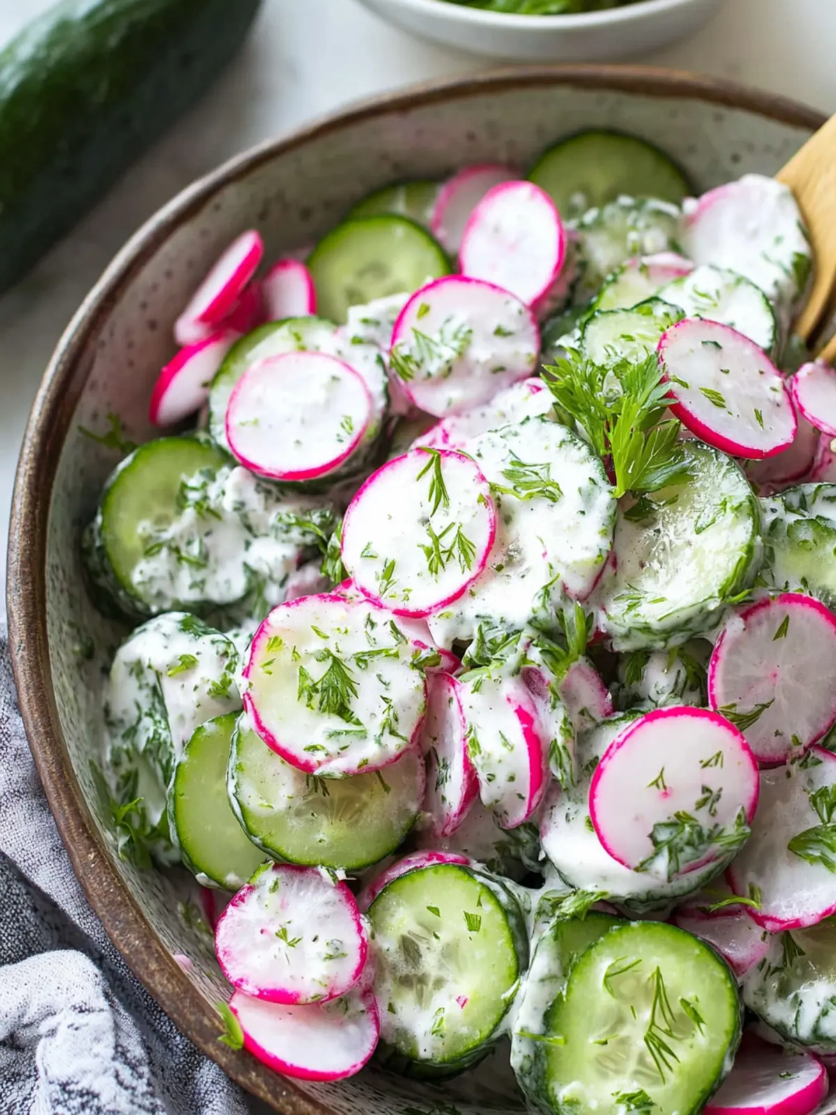 Refresh Your Day with Creamy Cucumber Radish Salad 5 Creamy Cucumber Radish Salad