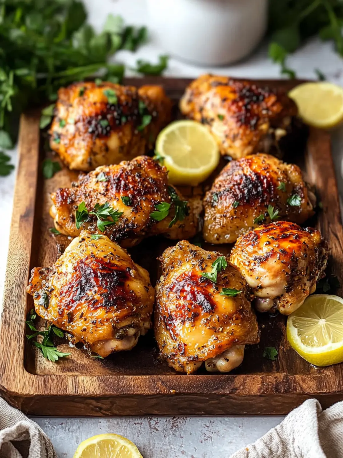 Savory Oven Baked Chicken Thighs: Flavorful Dinner Delight 4 Oven Baked Chicken Thighs