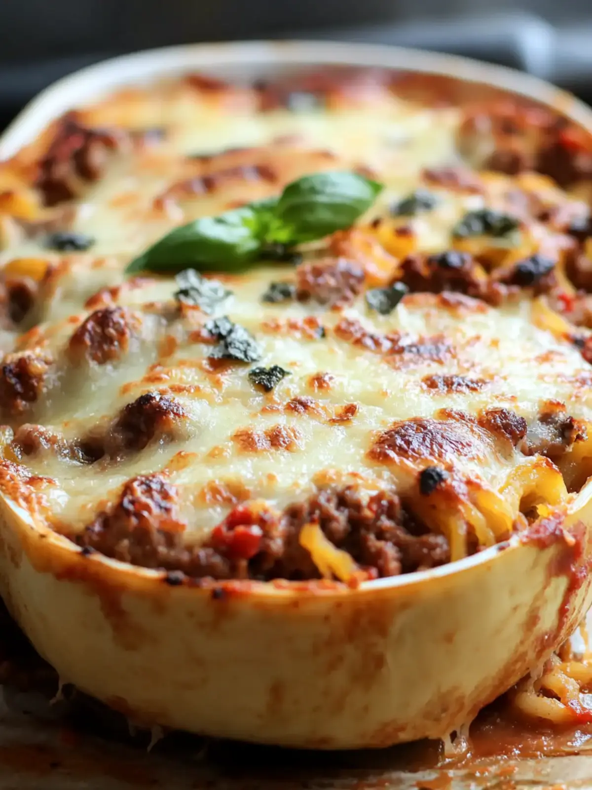 Savory Sausage and Peppers Spaghetti Squash Casserole Bliss 3 Sausage and Peppers Spaghetti Squash Casserole