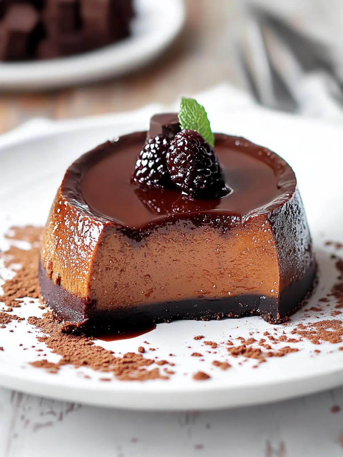 Decadent French Chocolate Flan for the Home Chef's Delight 4 French Chocolate Flan