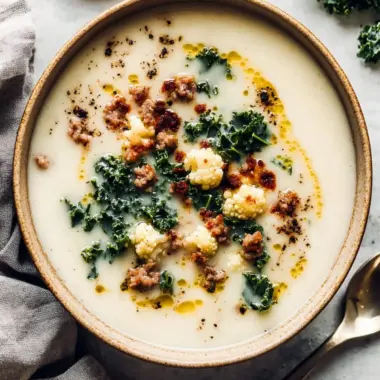 Savory Cauliflower Sausage Kale Soup for Cozy Nights 9 Cauliflower Sausage Kale Soup