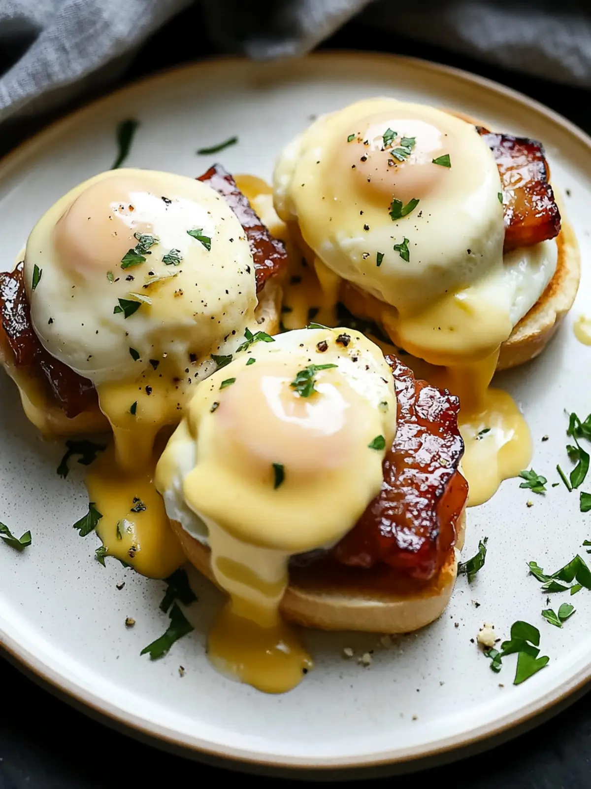 Indulge in Pork Belly Eggs Benedict for a Brunch Delight 2 Pork Belly Eggs Benedict