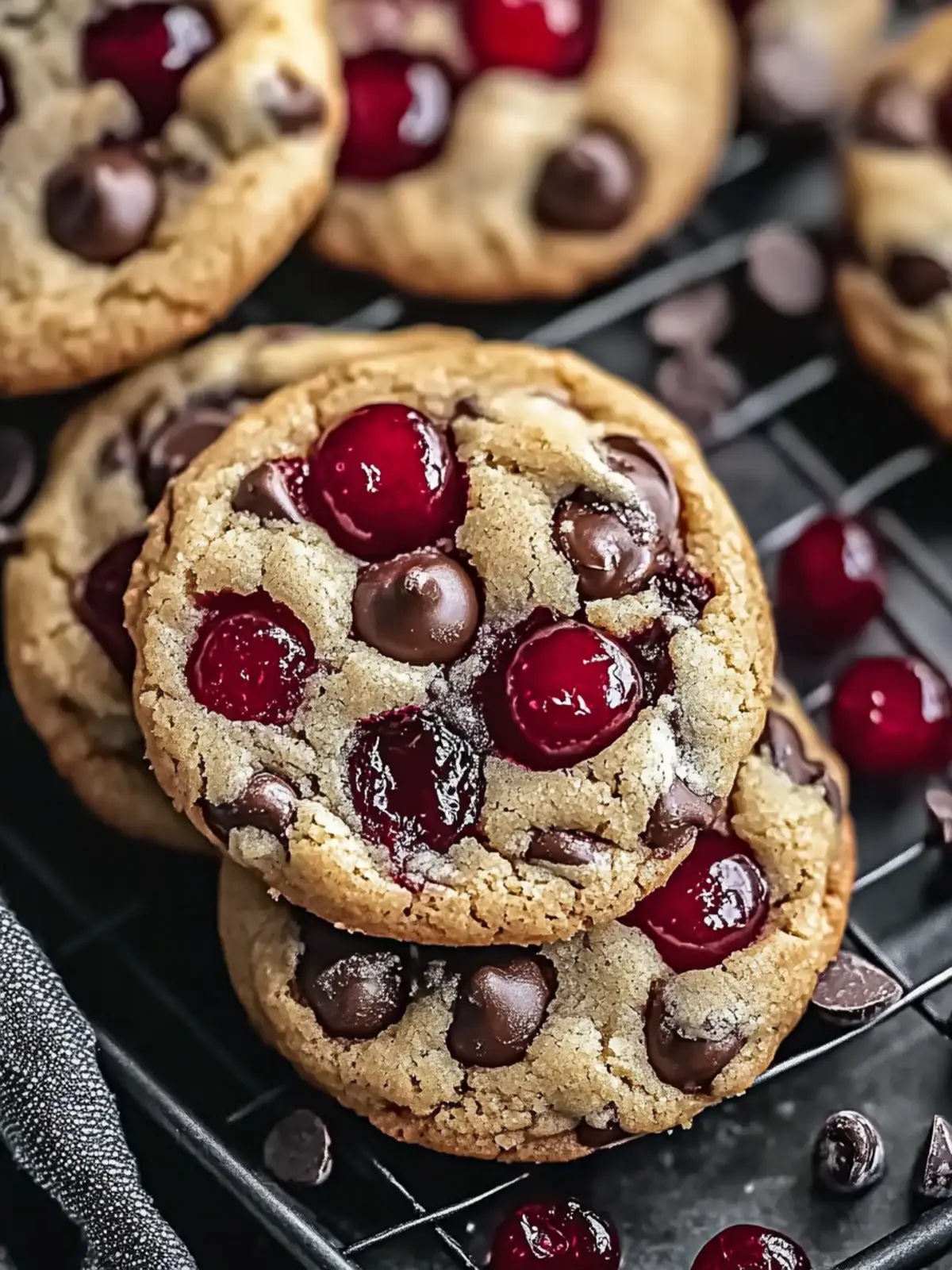 Irresistible Classic Maraschino Cherry Choco Chip Cookies 4 Classic Maraschino Cherry Choco Chip Cookies