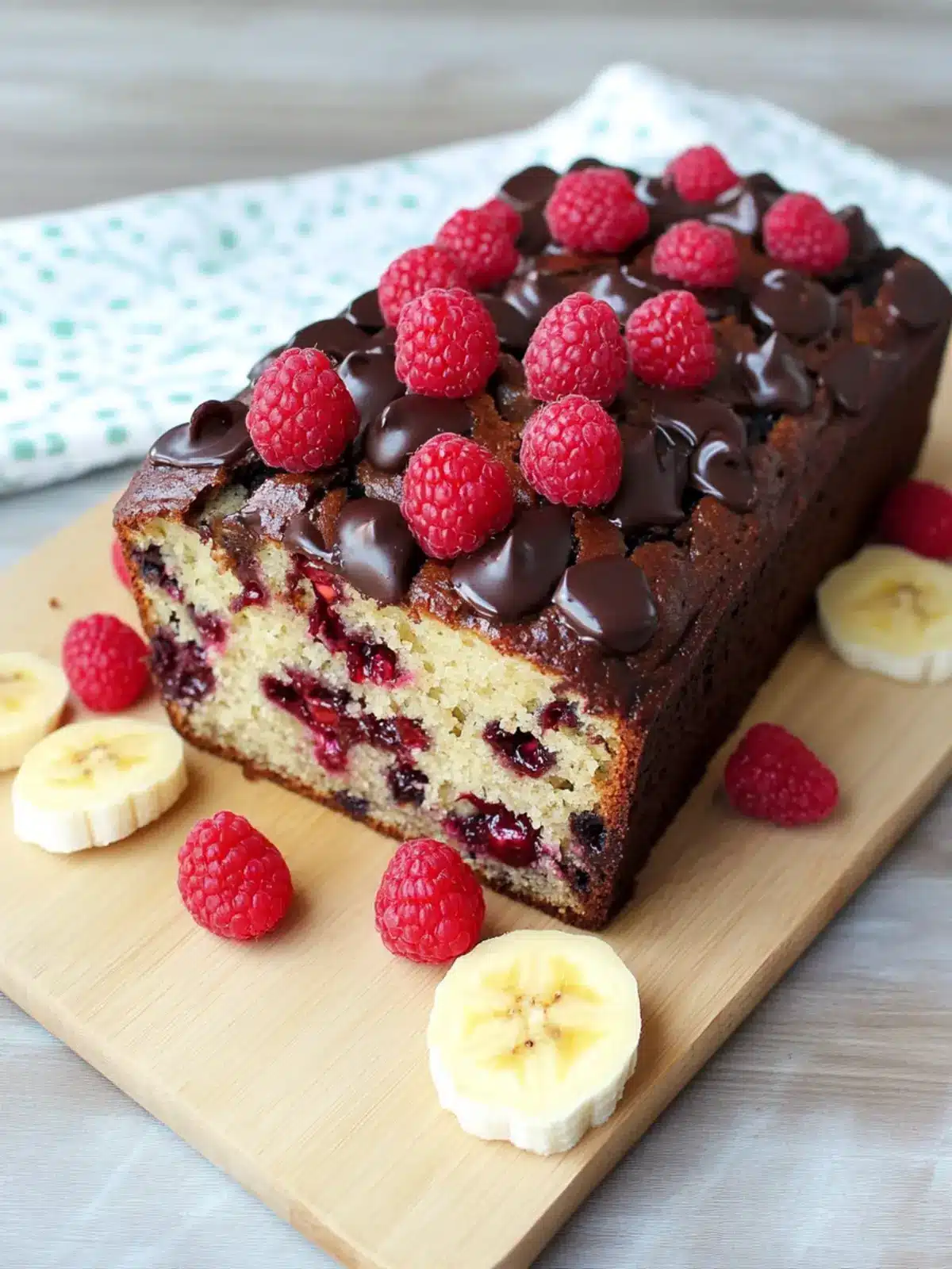 Indulge in Raspberry Dark Chocolate Banana Bread Bliss 5 Raspberry Dark Chocolate Banana Bread