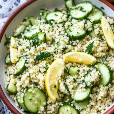 Brighten Your Day with Lemon Cucumber Couscous Salad Delights 9 Lemon Cucumber Couscous Salad