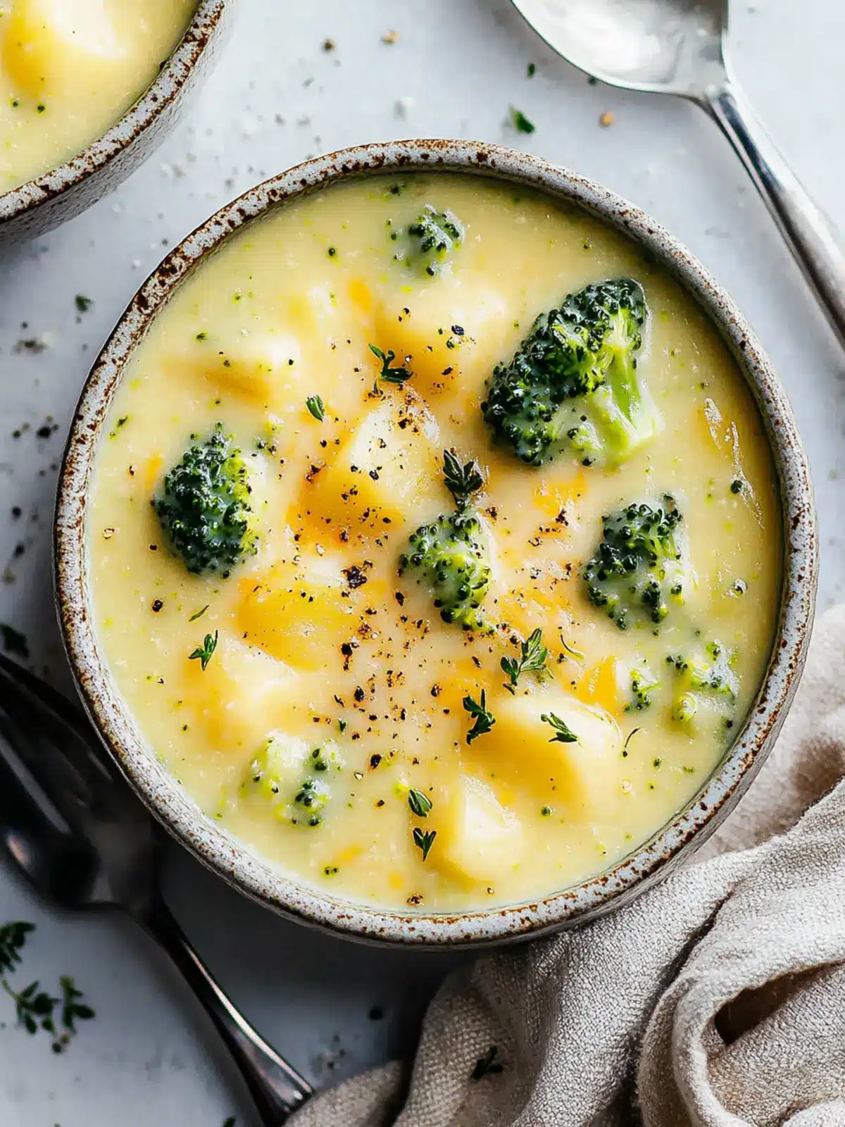 Creamy Broccoli Potato Cheese Soup That Warms the Soul 2 Broccoli Potato Cheese Soup