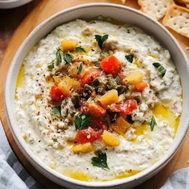 Cottage Cheese Giardiniera Dip for a Fresh Flavor Boost 9 Cottage Cheese Giardiniera Dip