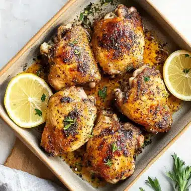 Savory Oven Baked Chicken Thighs: Flavorful Dinner Delight 9 Oven Baked Chicken Thighs