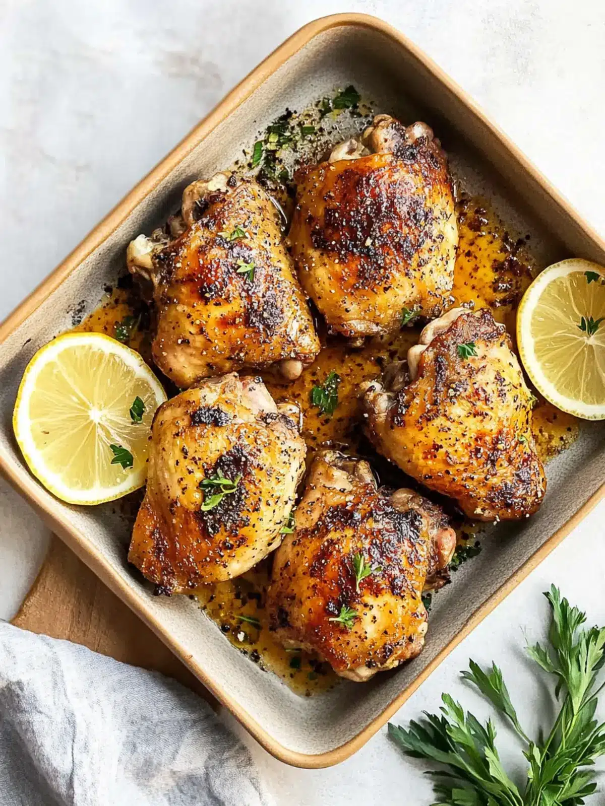 Savory Oven Baked Chicken Thighs: Flavorful Dinner Delight 5 Oven Baked Chicken Thighs