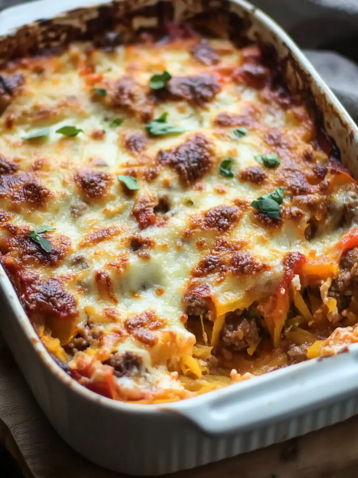Savory Sausage and Peppers Spaghetti Squash Casserole Bliss 4 Sausage and Peppers Spaghetti Squash Casserole