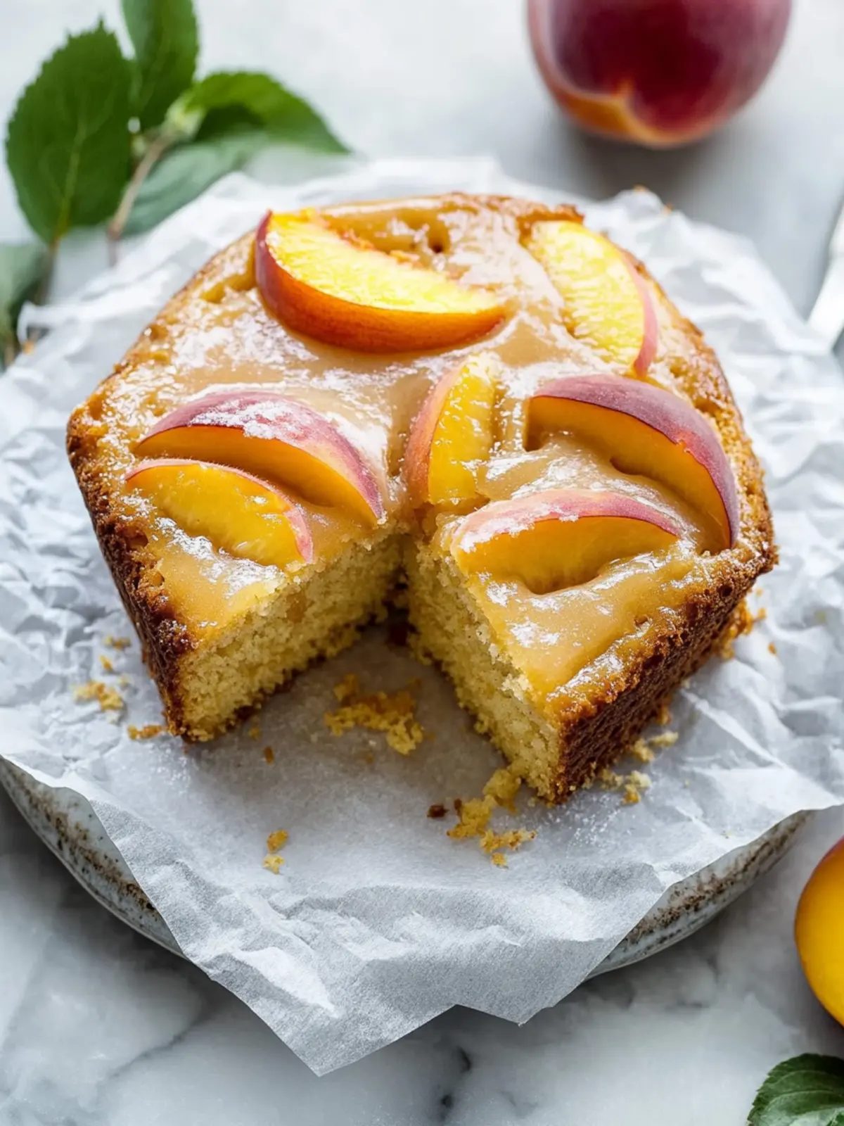 Melt-in-Your-Mouth Brown Sugar Peach Cake That Wow! 5 Brown Sugar Peach Cake