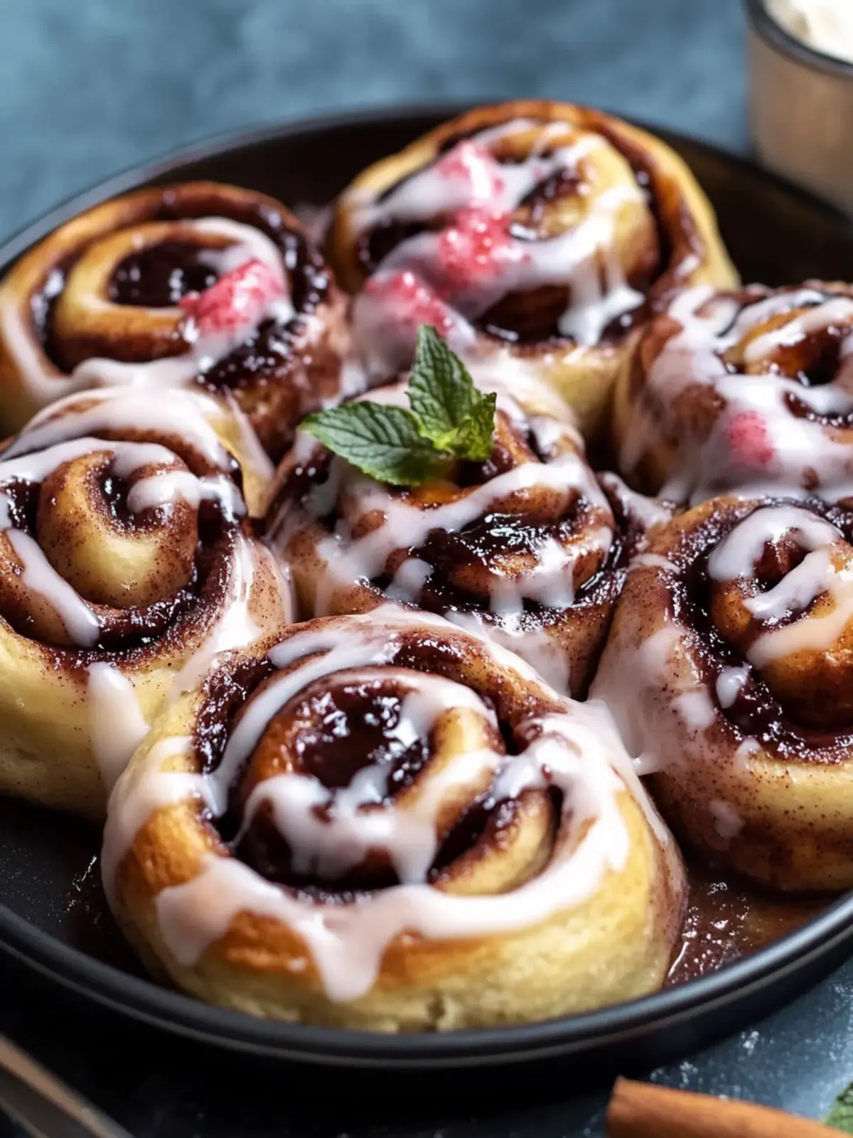 Irresistible Neapolitan Cinnamon Rolls with Strawberry Bliss 3 Neapolitan Cinnamon Rolls