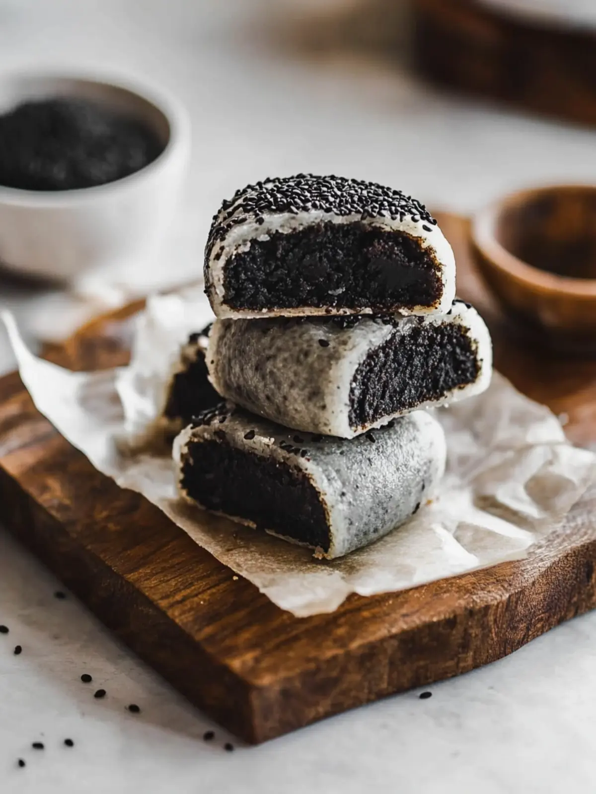 Irresistible Black Sesame Brownie Mochi You’ll Crave! 5 Black Sesame Brownie Mochi