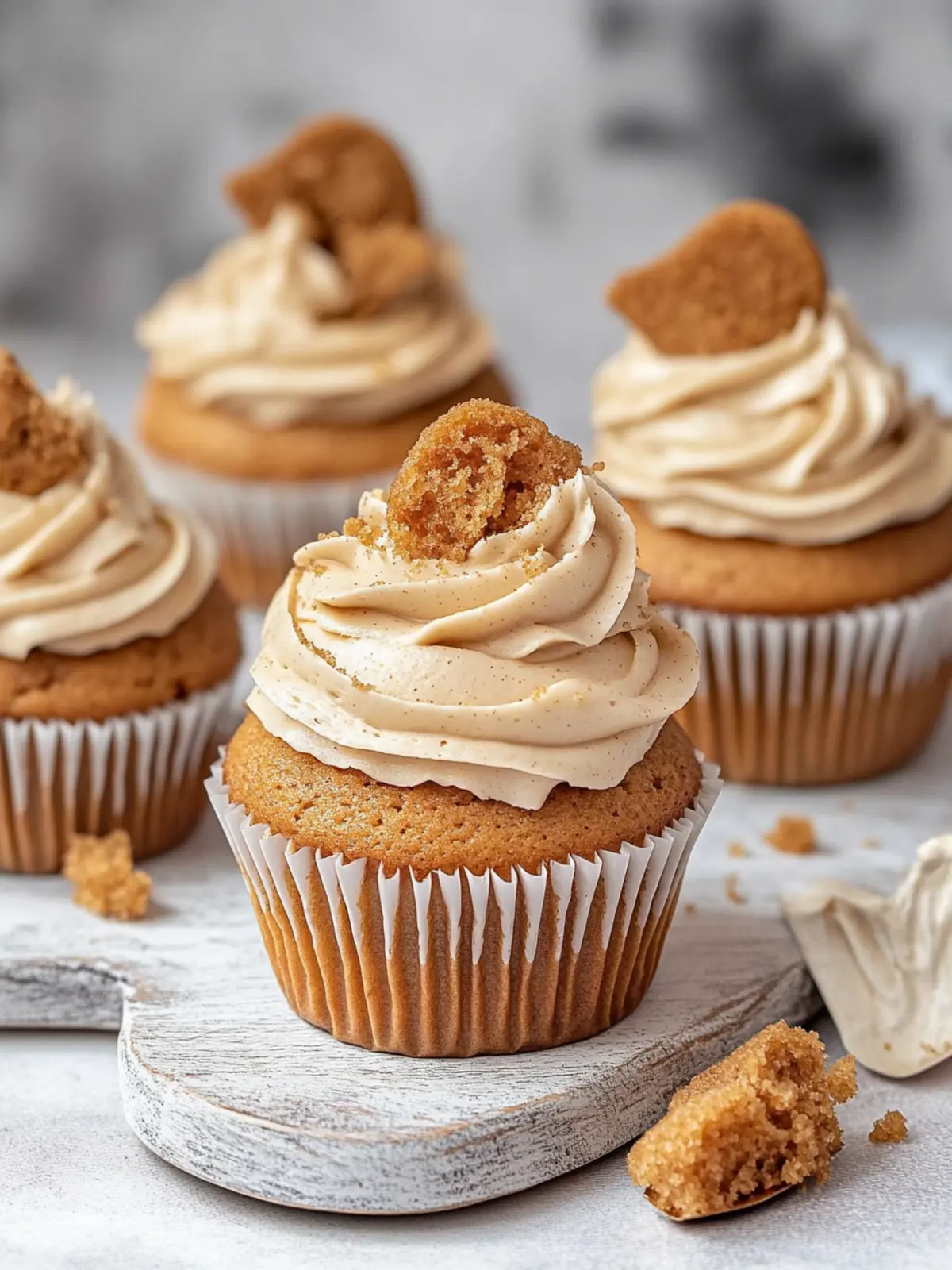 Decadent Biscoff Cupcakes with Dreamy Buttercream Bliss 2 Biscoff Cupcakes with Biscoff Buttercream