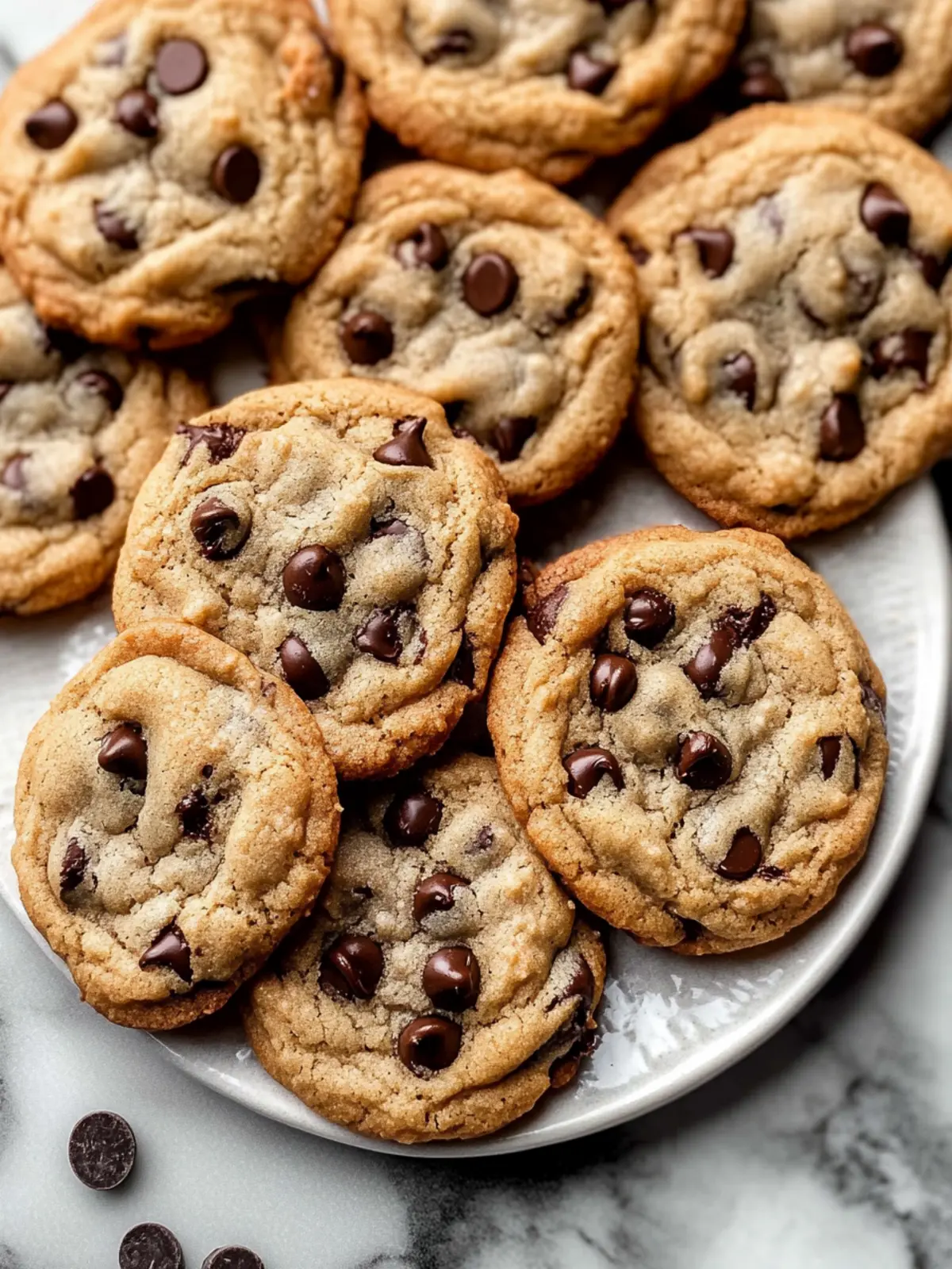 Irresistible Bakery Style Chocolate Chip Cookies Made at Home 2 Bakery Style Chocolate Chip Cookies