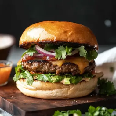 Cajun-Spiced Cilantro Burger That Will Ignite Your Taste Buds 9 Cajun-Spiced Cilantro Burger