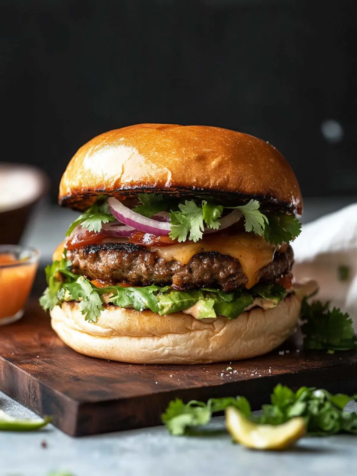 Cajun-Spiced Cilantro Burger That Will Ignite Your Taste Buds 5 Cajun-Spiced Cilantro Burger
