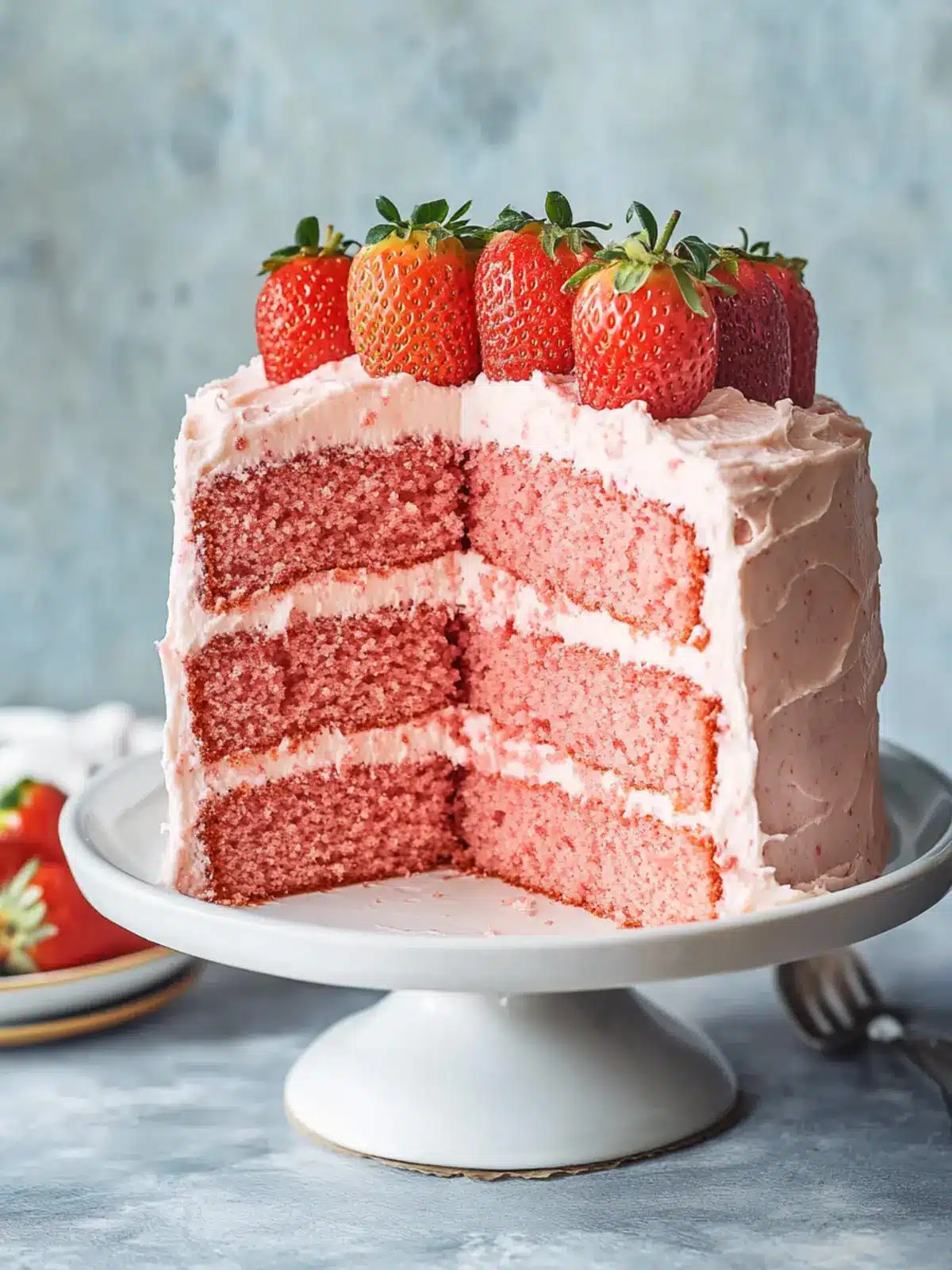 Delicious Strawberry Layer Cake That Steals the Show 5 Strawberry Layer Cake
