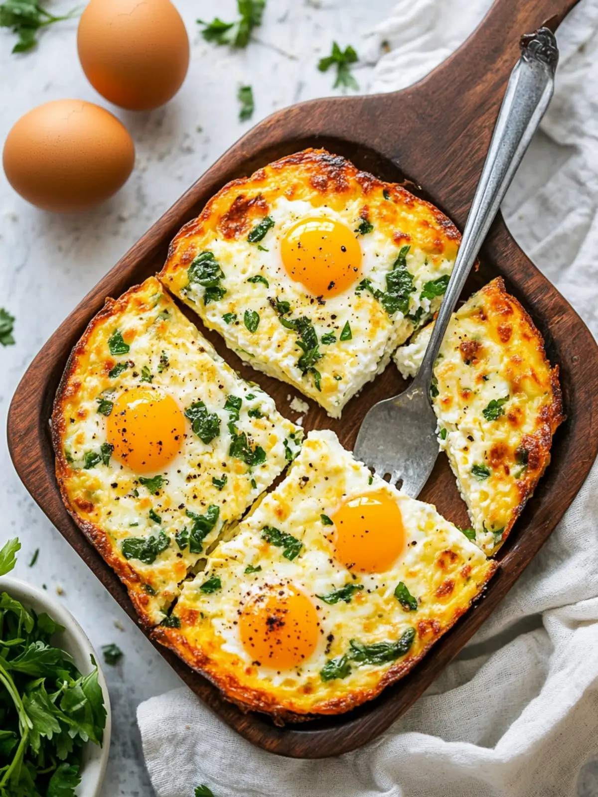 Delicious Baked Cottage Cheese Eggs for a Hearty Breakfast 2 Baked Cottage Cheese Eggs