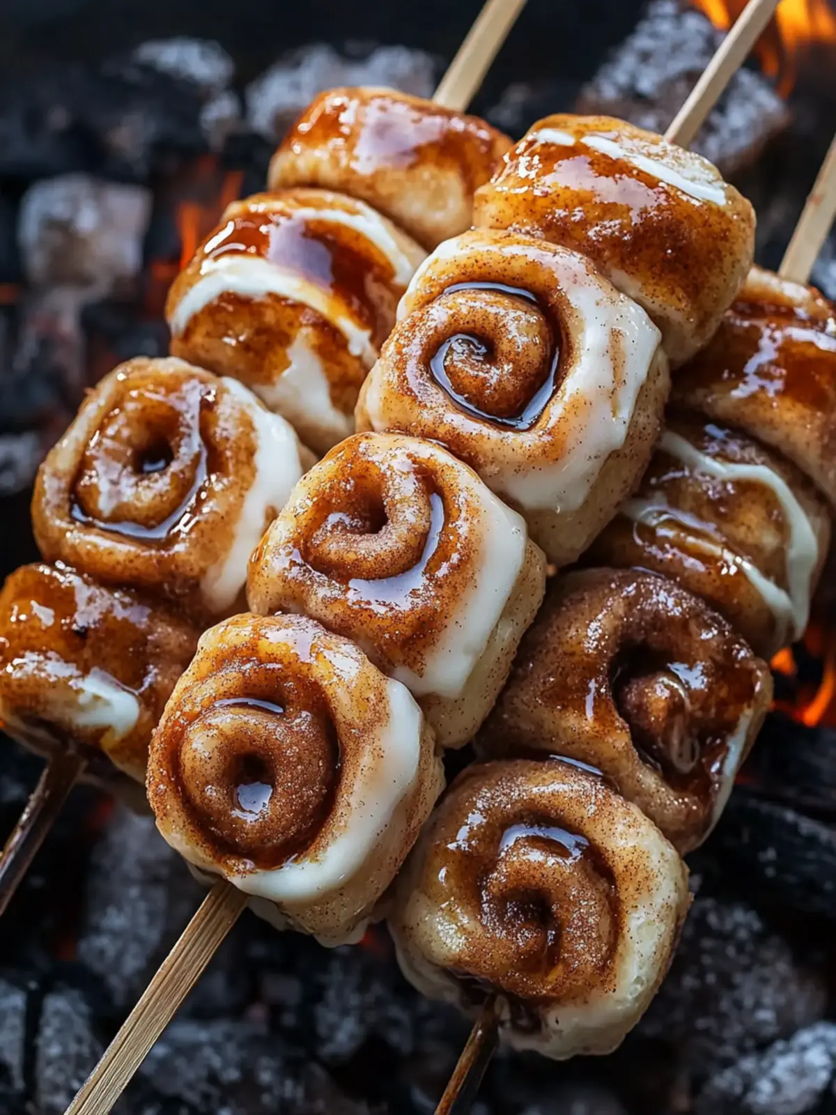 Campfire Cinnamon Roll-Ups on a Stick for Sweet Adventure 2 Campfire Cinnamon Roll-Ups on a Stick
