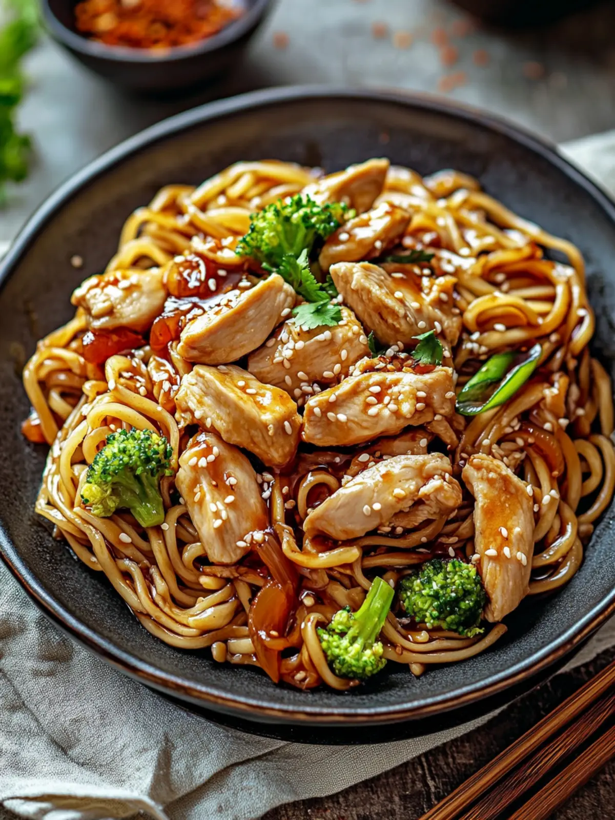Savory Chicken Teriyaki Noodles Ready in Just 30 Minutes 4 Chicken Teriyaki Noodles