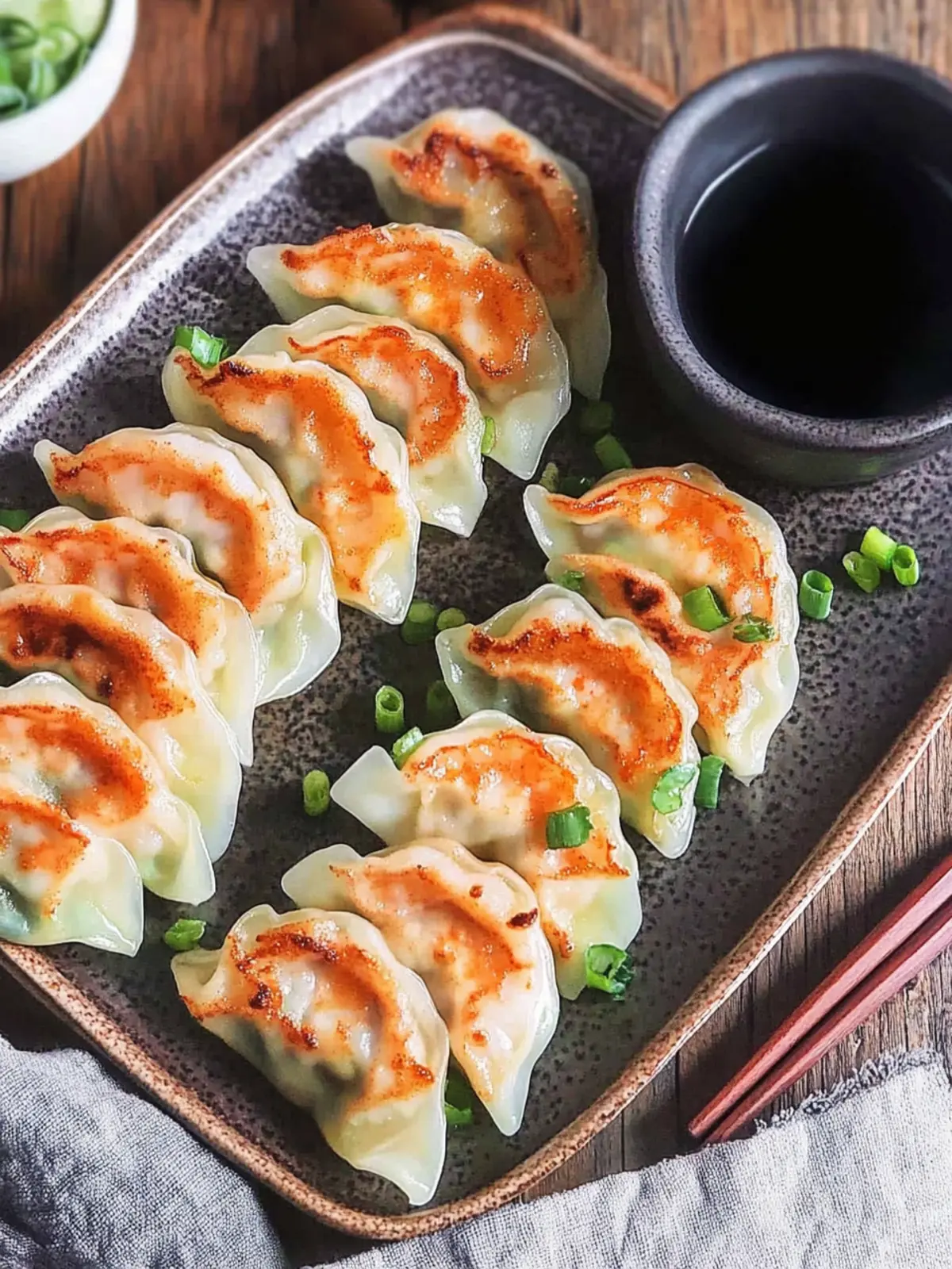 Irresistible Shrimp Gyoza: A Crispy Homemade Delight 2 Shrimp Gyoza