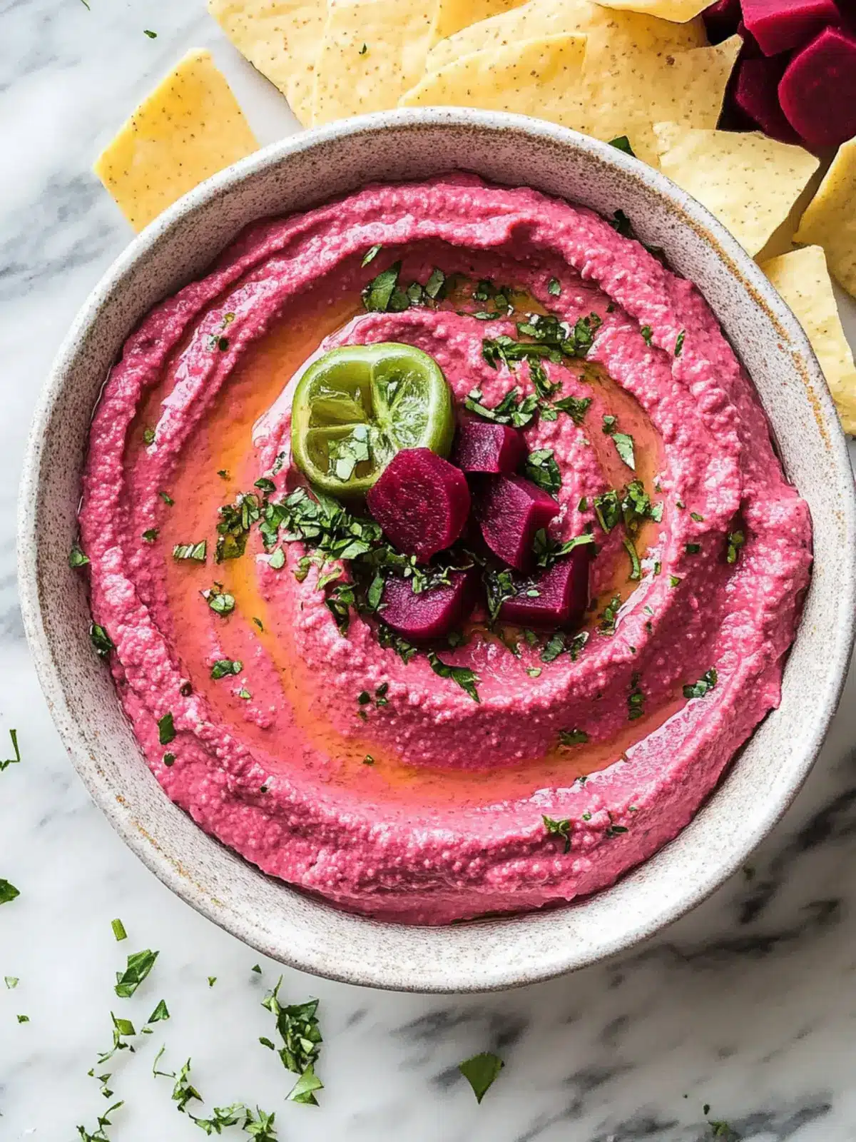 Zesty Pickled Beet Hummus: A Bold Twist on Classic Dip 2 Pickled Beet Hummus