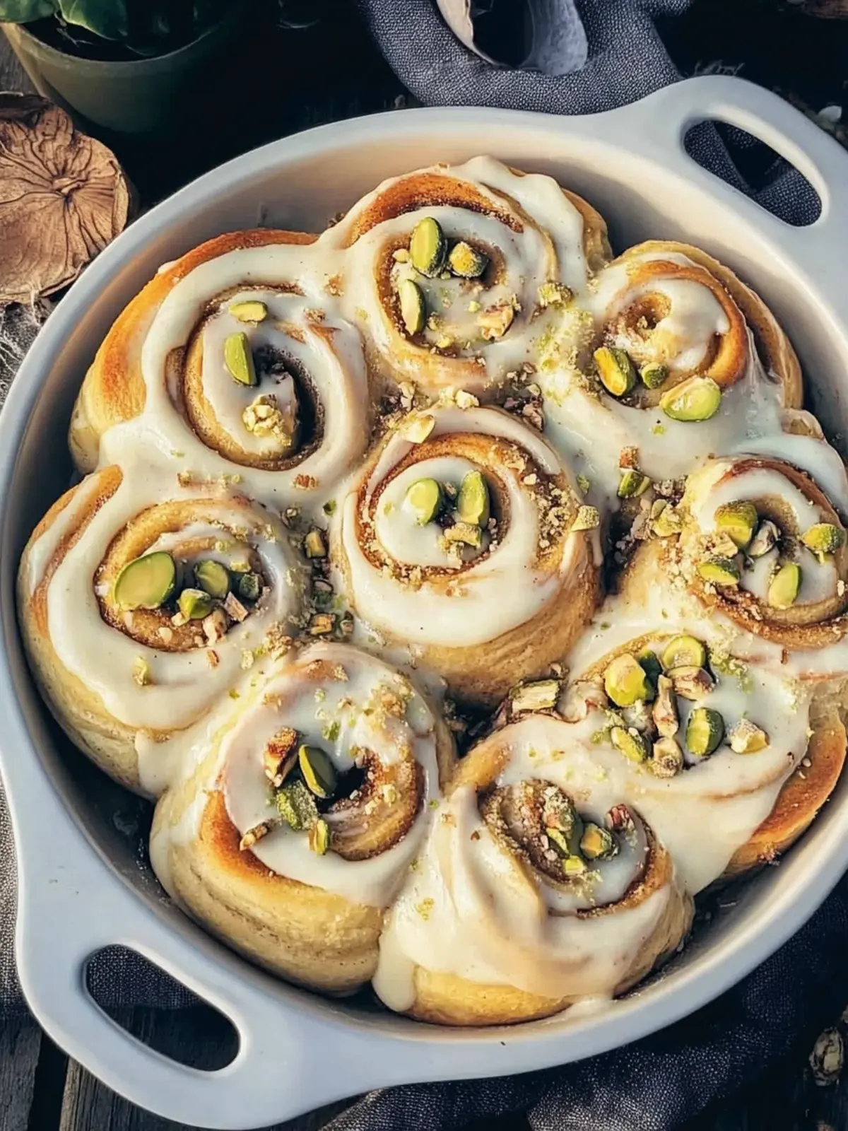 Irresistible Pistachio Cream Cinnamon Rolls for Cozy Mornings 2 Pistachio Cream Cinnamon Rolls