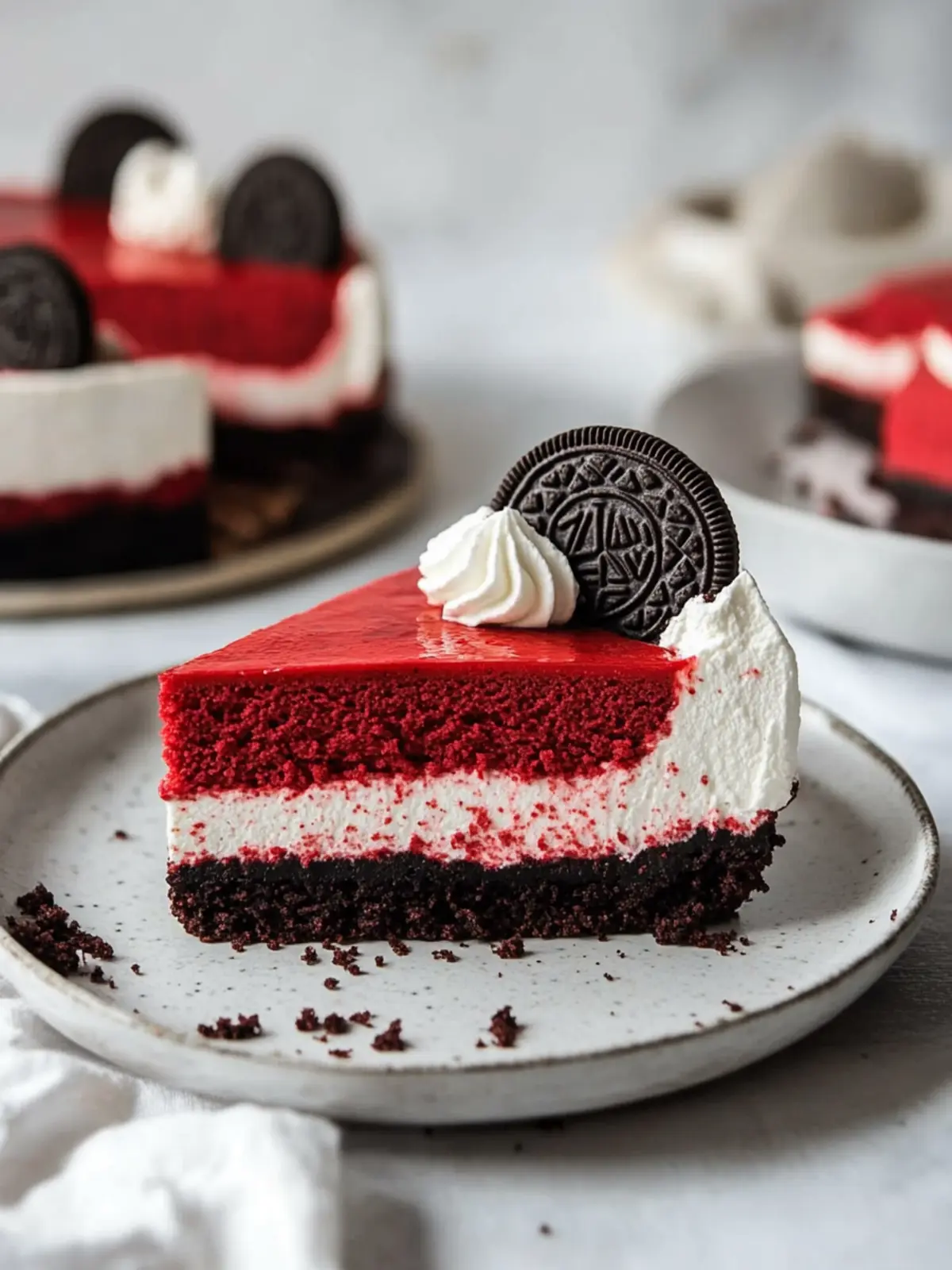 Decadent Red Velvet Cheesecake with Oreo Crust You’ll Love 2 Red Velvet Cheesecake with Oreo Crust