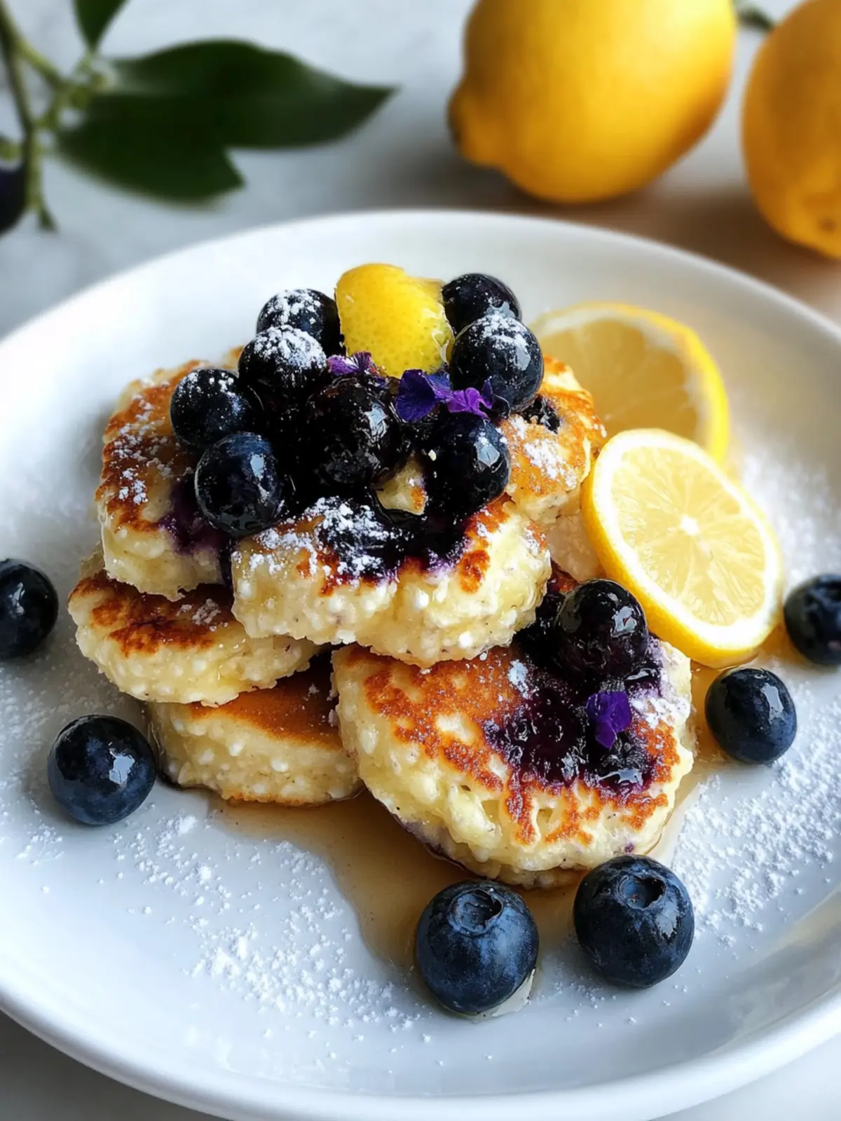 Lemon Blueberry Cottage Cheese Pancake Bites for a Healthier Breakfast 2 Lemon Blueberry Cottage Cheese Pancake Bites