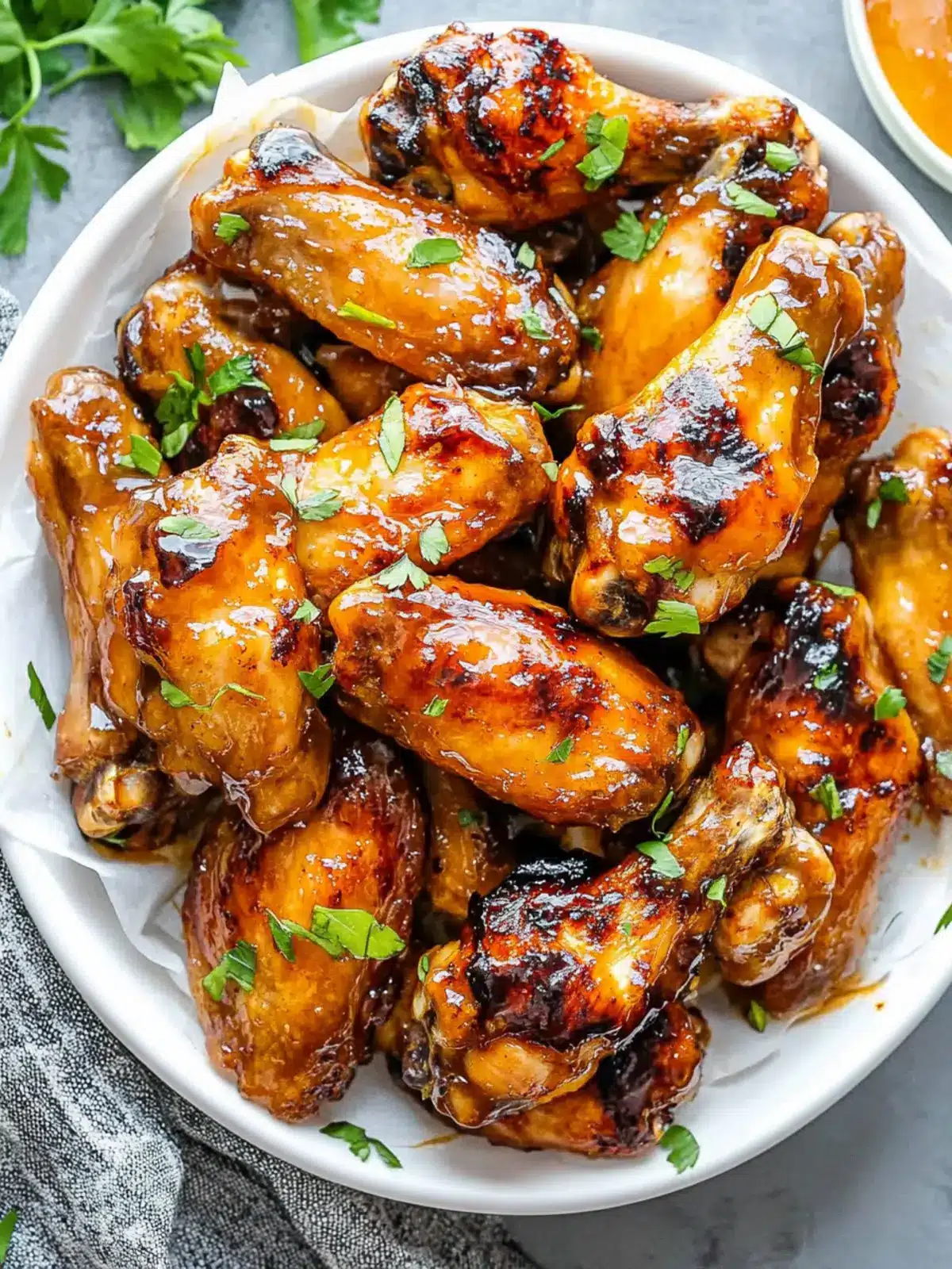 Peach Glazed Chicken Wings for a Sweet Summer BBQ Delight 4 Peach Glazed Chicken Wings