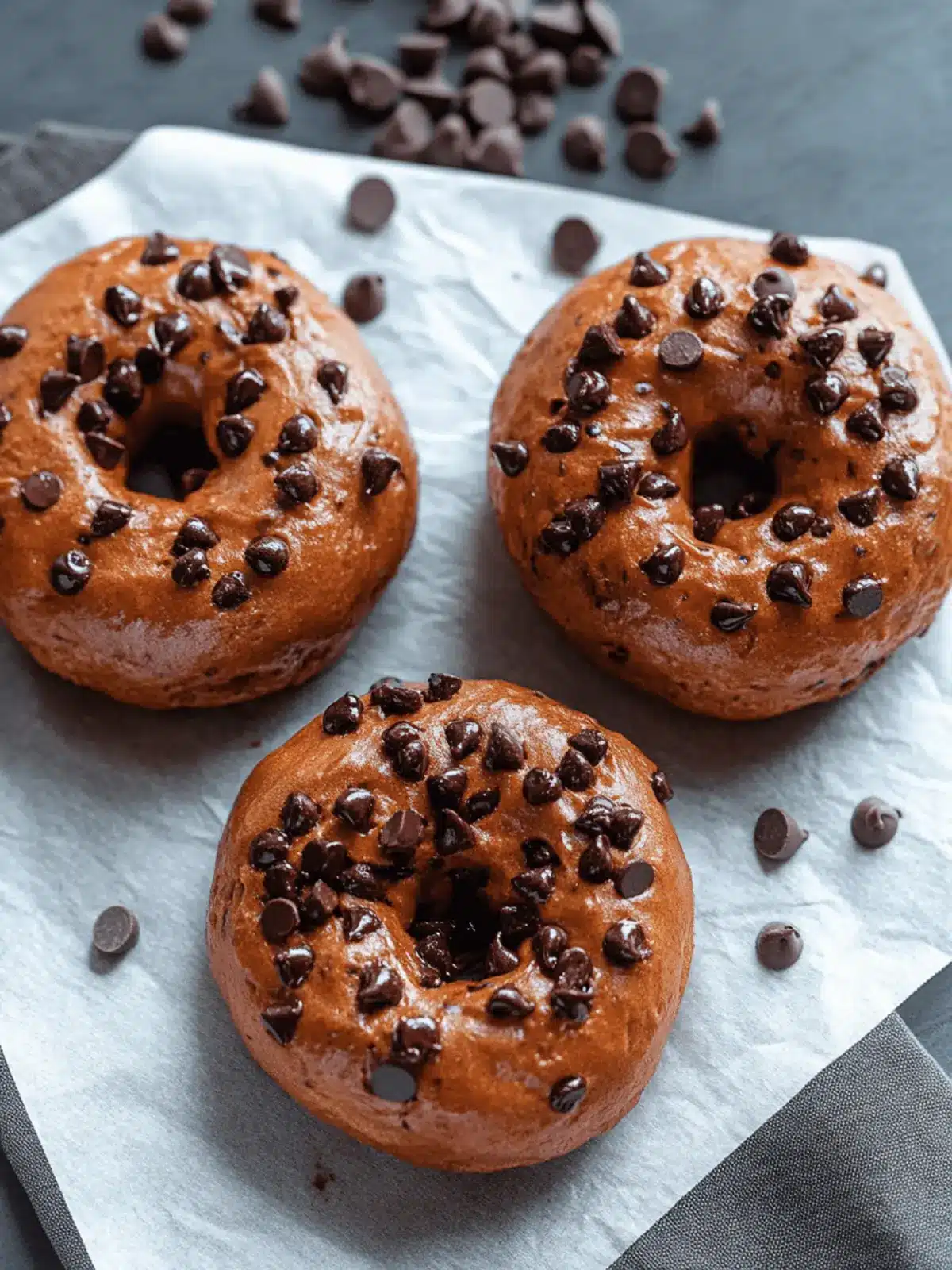 Delicious Air Fryer Chocolate Chip Bagels in Just 21 Minutes 3 Air Fryer Chocolate Chip Bagels
