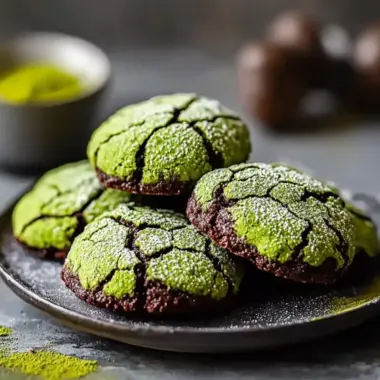 Delicious Matcha Chocolate Crinkle Cookies You'll Love 10 Matcha Chocolate Crinkle Cookies