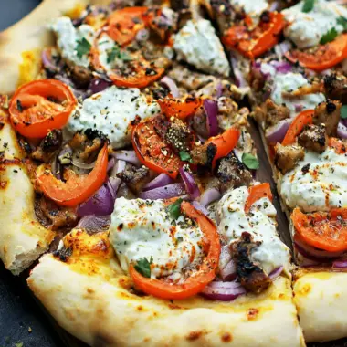 Gyro Pizza with a Tzatziki Drizzle You Can't Resist 9 Gyro Pizza with a Tzatziki Drizzle