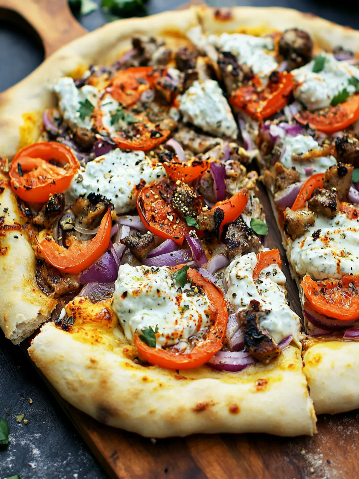Gyro Pizza with a Tzatziki Drizzle You Can't Resist 5 Gyro Pizza with a Tzatziki Drizzle