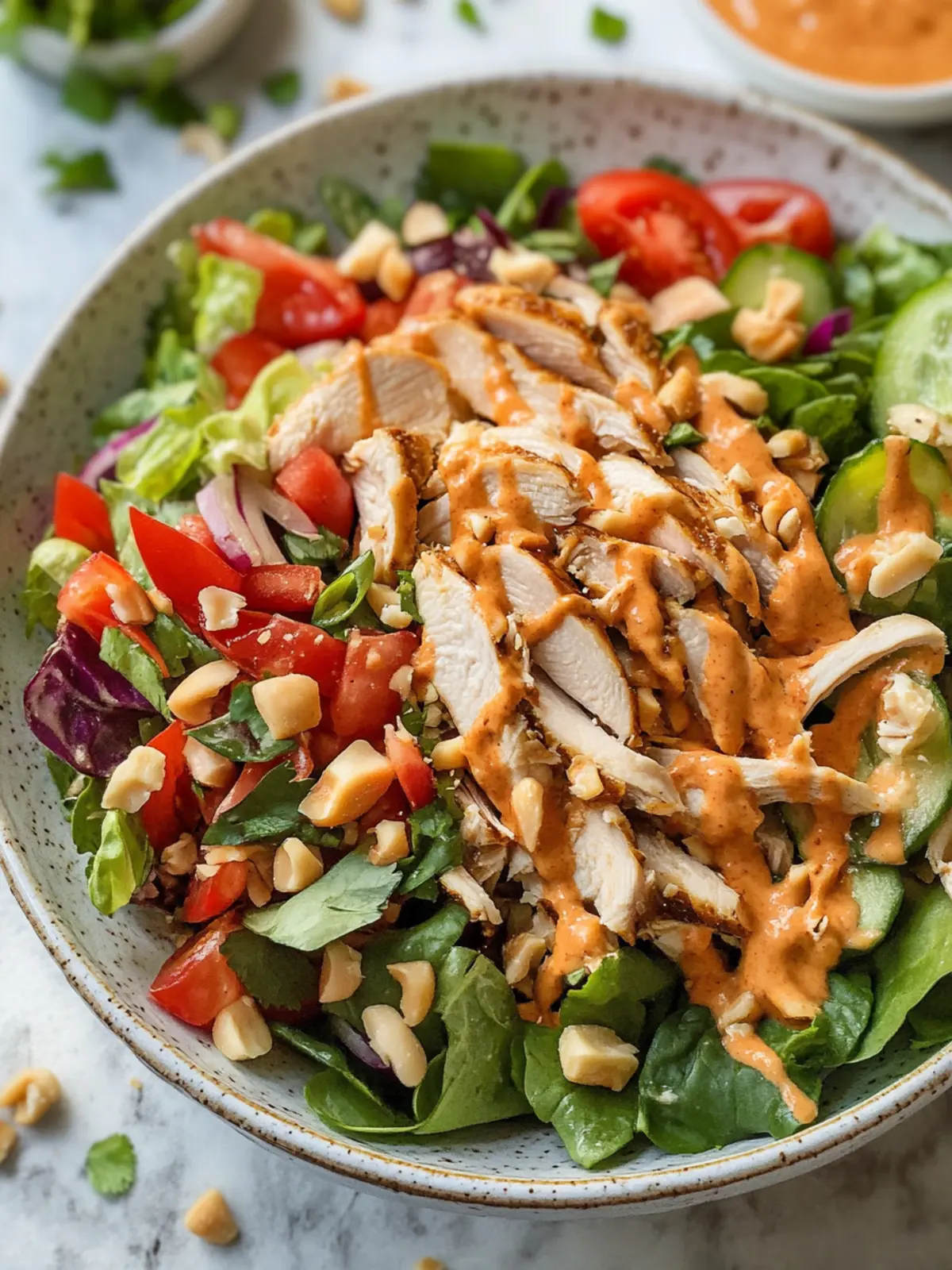 Savory Thai Chicken Salad: Crunchy Goodness Awaits! 4 Thai Chicken Salad