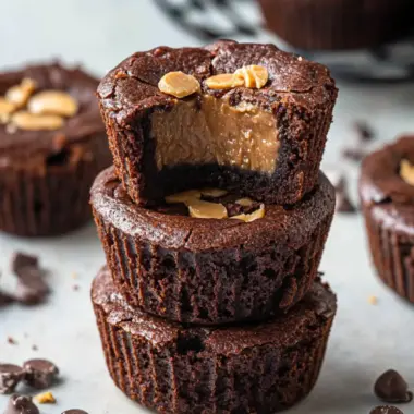 Decadent Peanut Butter Brownie Cups Easy No-Bake Delight 10 Peanut Butter Brownie Cups