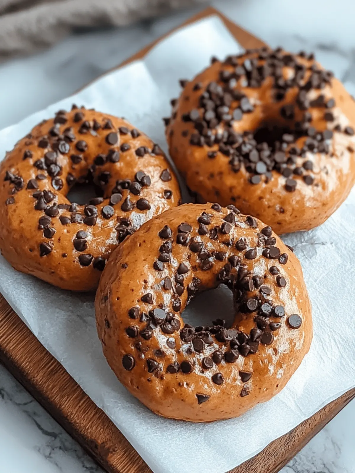 Delicious Air Fryer Chocolate Chip Bagels in Just 21 Minutes 2 Air Fryer Chocolate Chip Bagels
